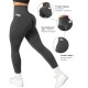 Легінси безшовні з боковими кишенями чорні LYX01
