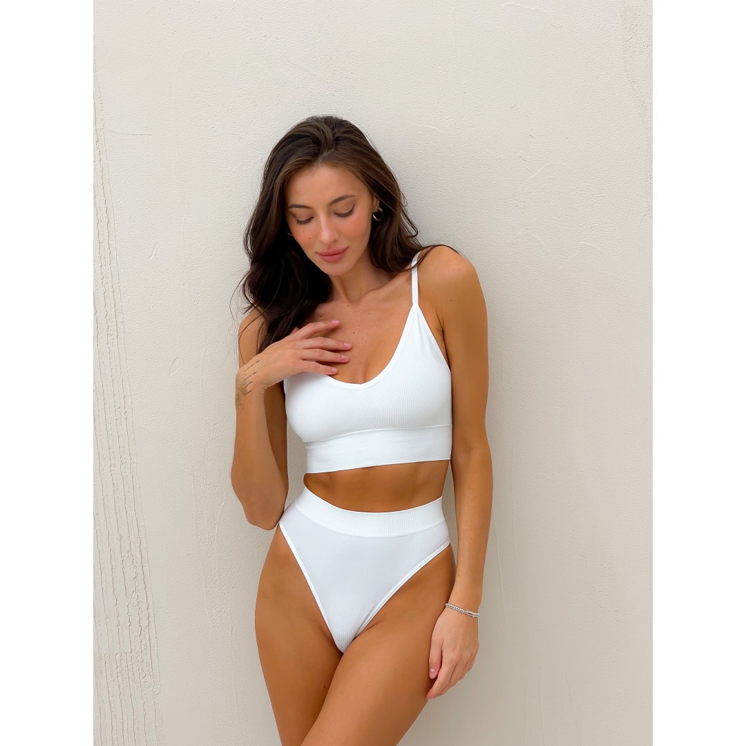 Безшовна білизна Model WX03 колір білий - XS-M