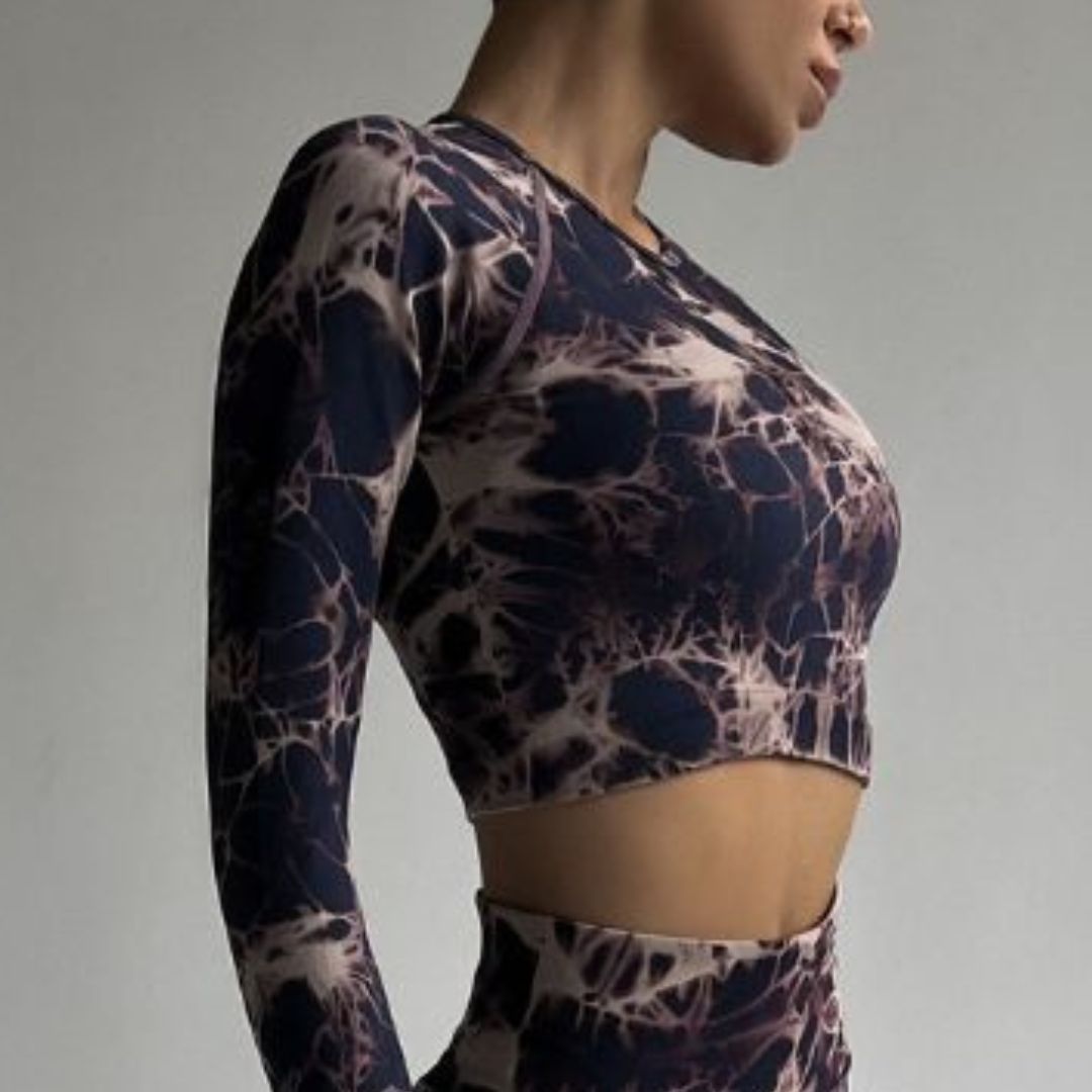 Рашгард Model XX04R фиолетовый для фитнеса -