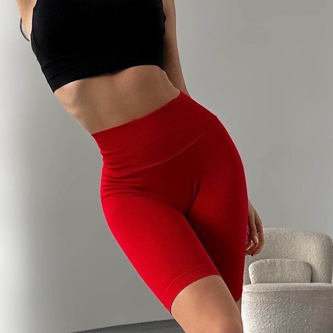 Велосипедки Model XS08 красные пушап для фитнеса - S