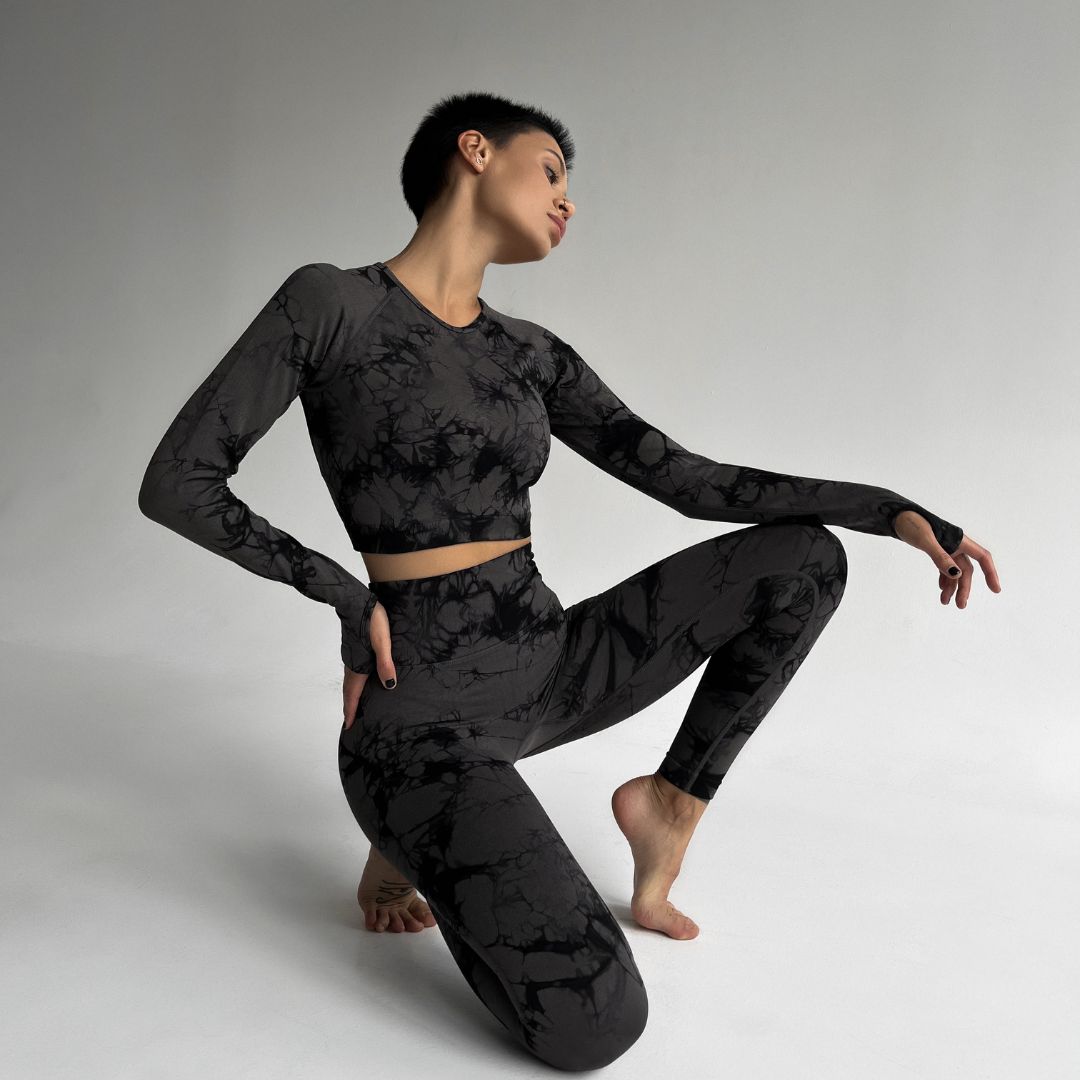 Костюм Model XX05 черный для фитнеса - L