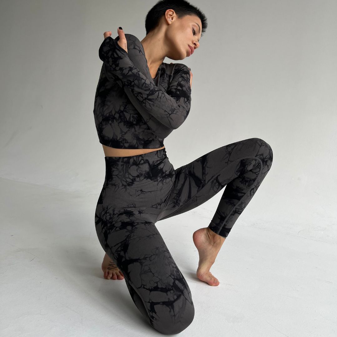 Костюм Model XX05 черный для фитнеса - L