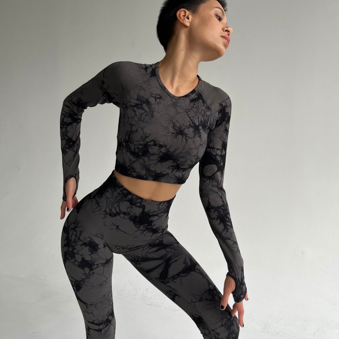 Костюм Model XX05 черный для фитнеса