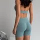 Костюм для фитнеса GX03HT шорты и топ изумрудный - M