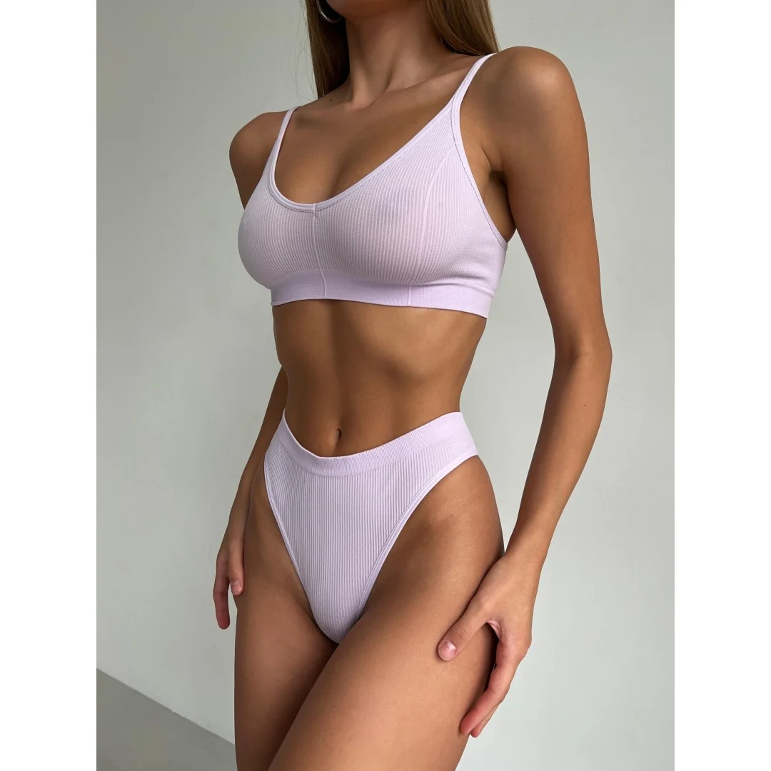 Бесшовное бельё Model WZ08 цвет фиалковый