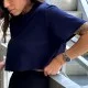 Футболка Model TH03 синяя для фитнеса - L