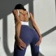 Комбинезон Model KL01 лилово-белый для фитнеса - S