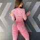 Костюм Model SX03 лиловый для фитнеса - M