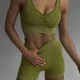 Костюм Model GA03 зеленый рубчик для фитнеса