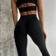 Легінси пушап Model QA01 чорні для фітнесу - XXL