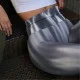 Леггинсы пушап Model SA01 серый градиент для фитнеса - L