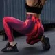 Леггинсы пушап Model SA03 красный градиент для фитнеса - L