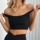 Топ Model QC01 черный для фитнеса - L