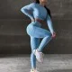 Костюм Model XD06 блакитний для фітнесу - M
