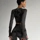 Костюм Model XX05 черный для фитнеса - M